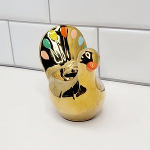 Oh Joy! Gold Metallic Duck Candle Holder Multicolor Painted Feathers Target